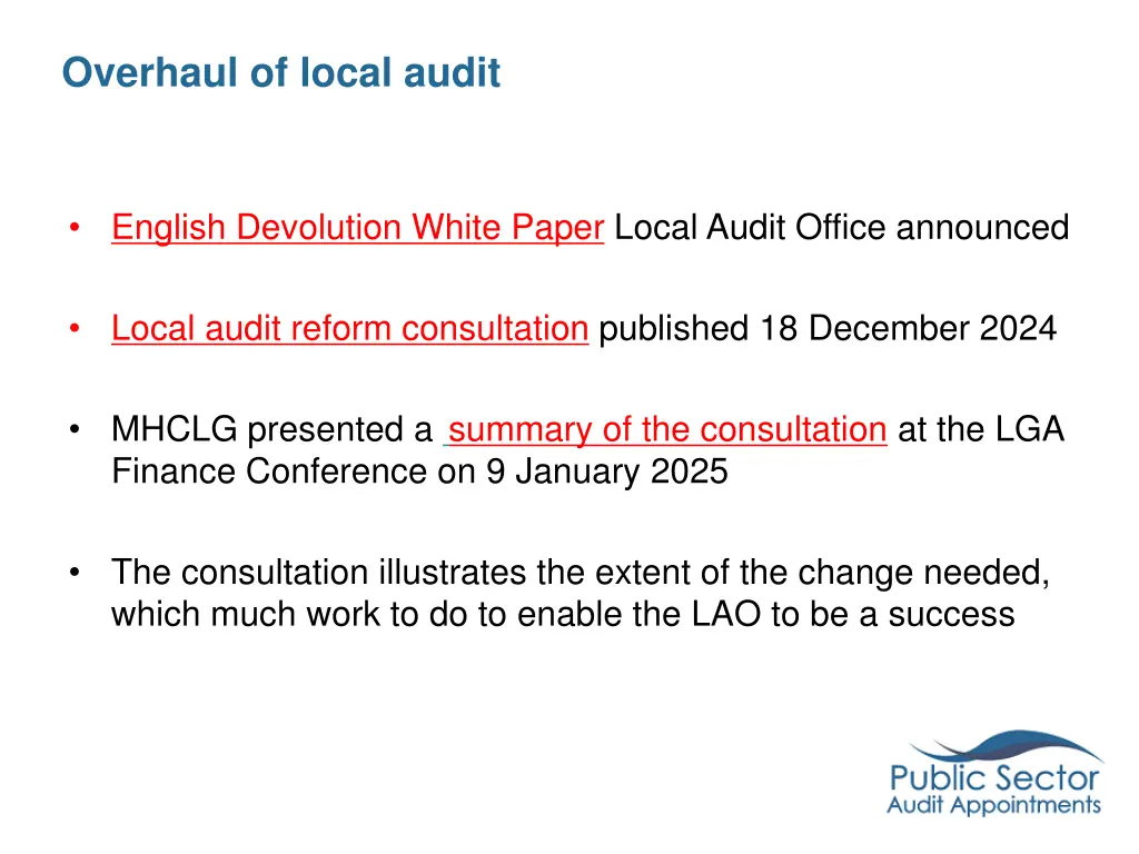 overhaul of local audit 1