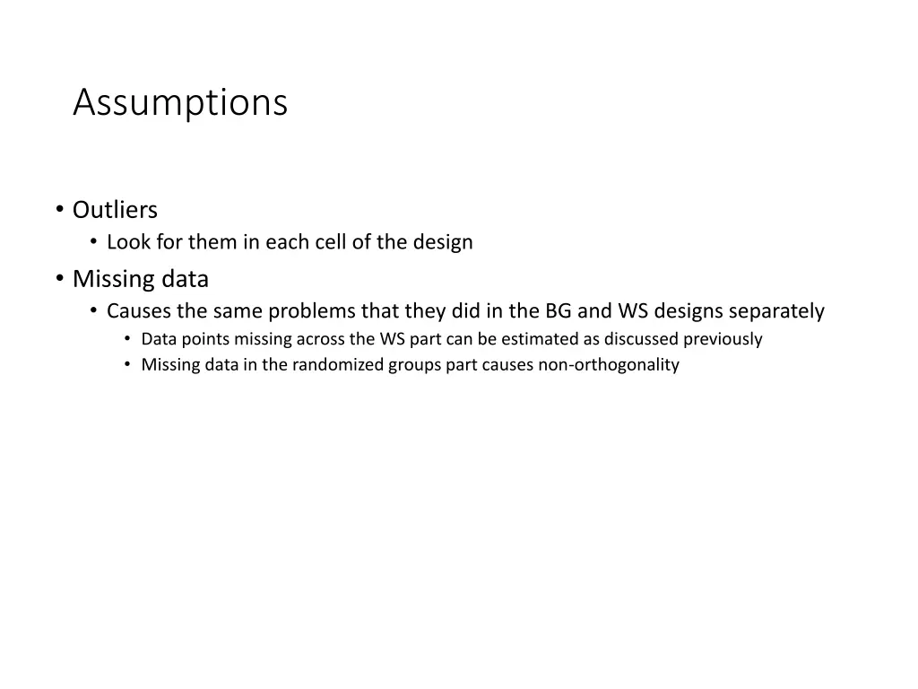 assumptions 2