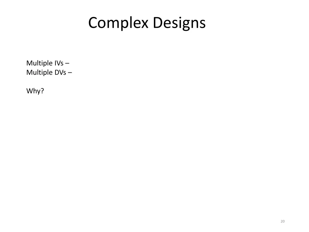 complex designs