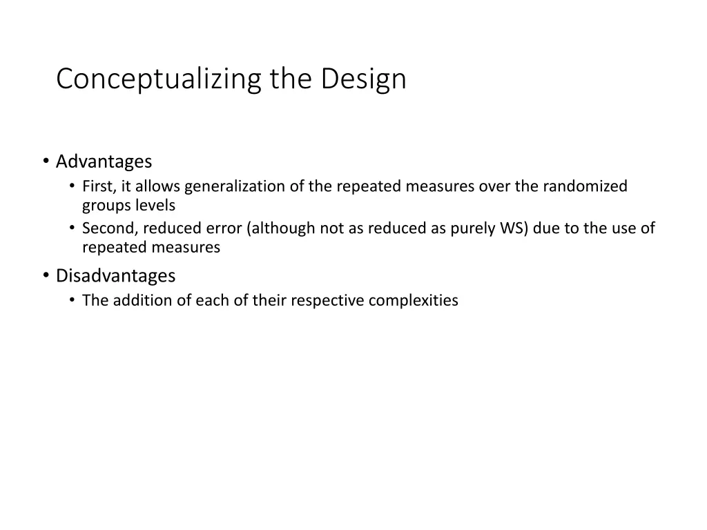 conceptualizing the design 2