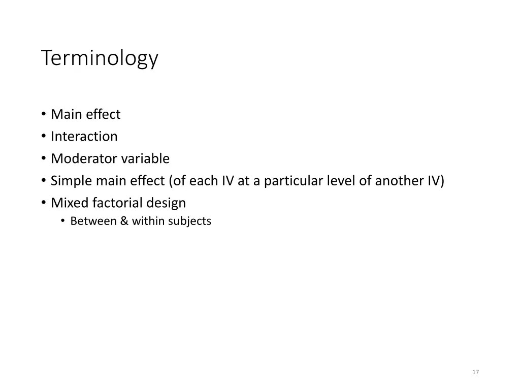terminology