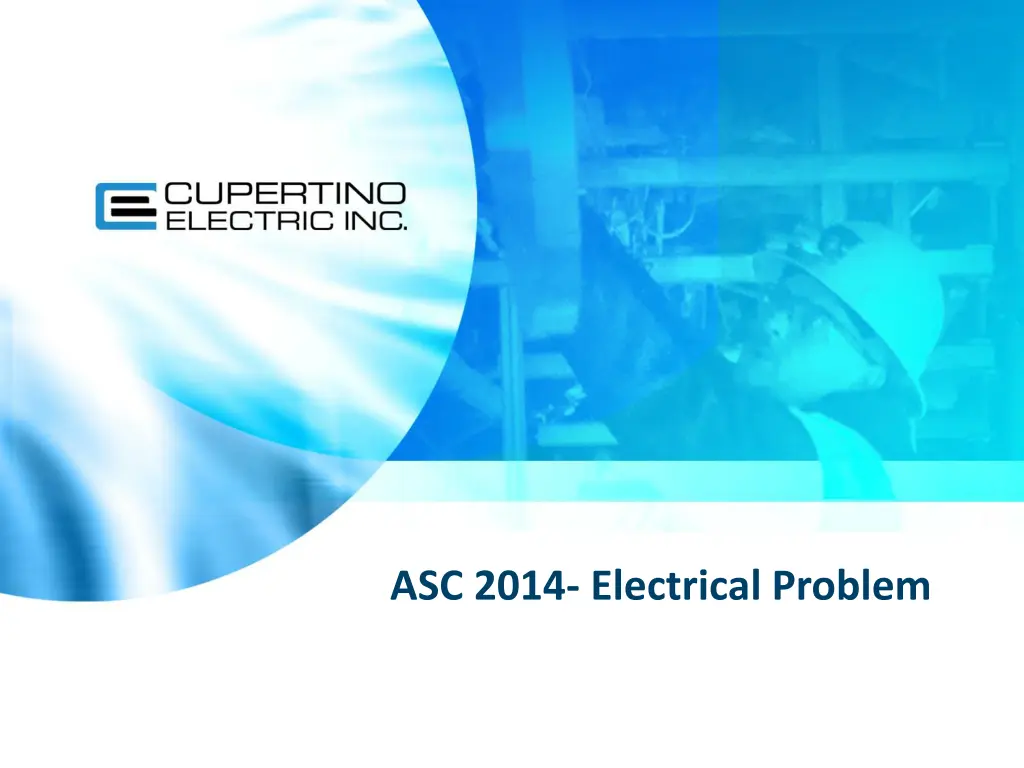 asc 2014 electrical problem