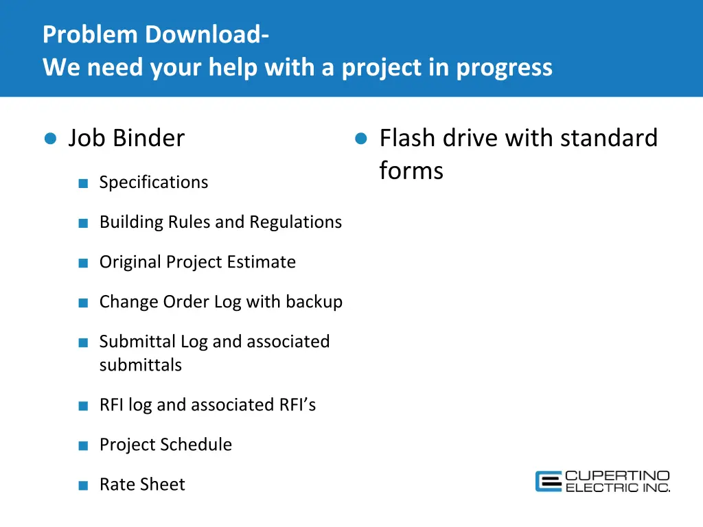 problem download we need your help with a project