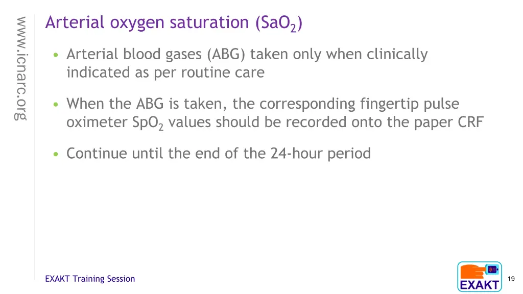 arterial oxygen saturation sao 2
