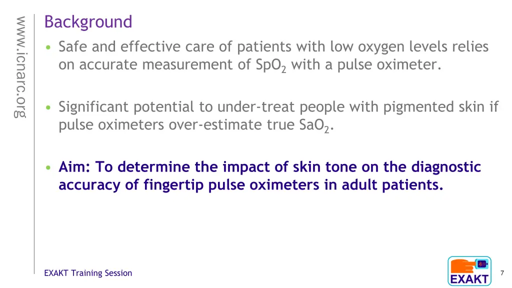 background safe and effective care of patients