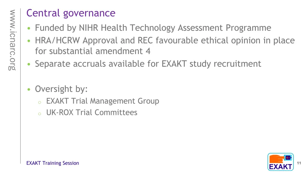 central governance funded by nihr health