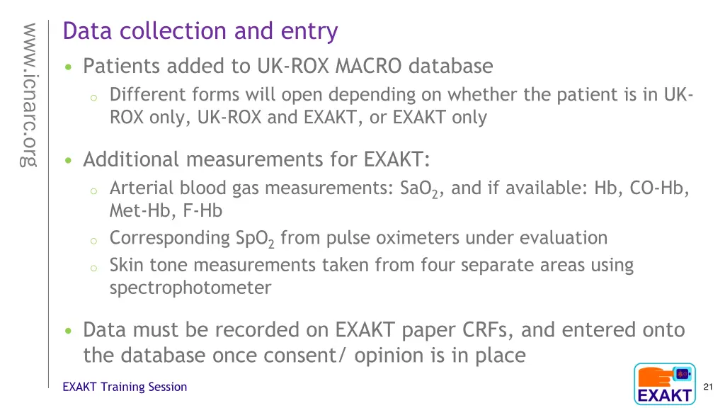 data collection and entry patients added