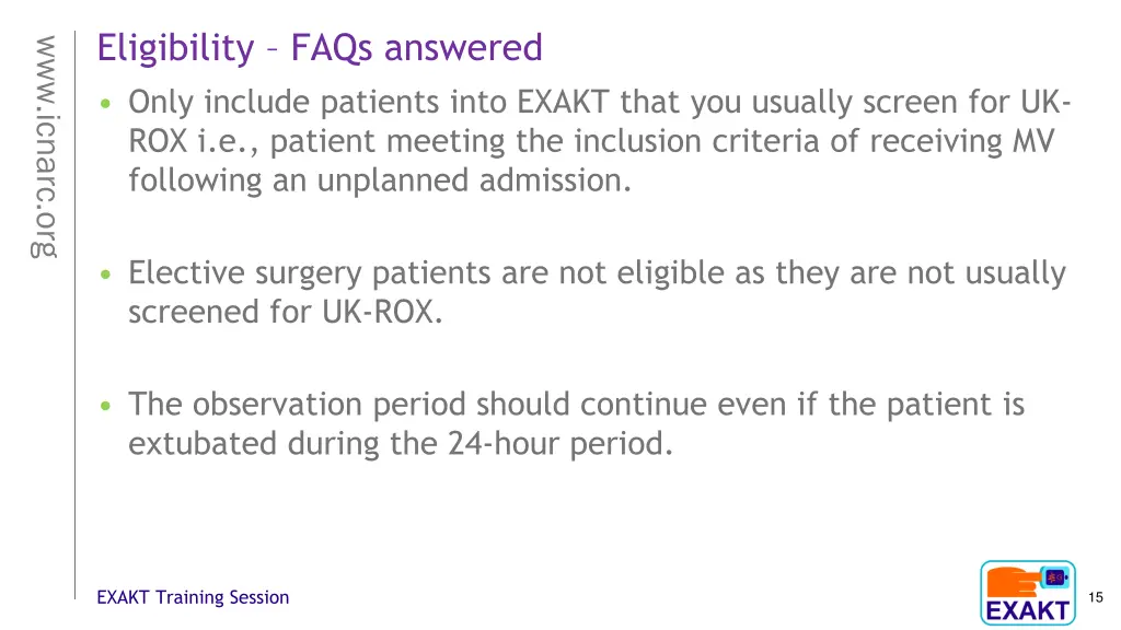 eligibility faqs answered only include patients