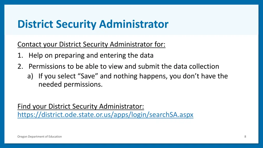 district security administrator