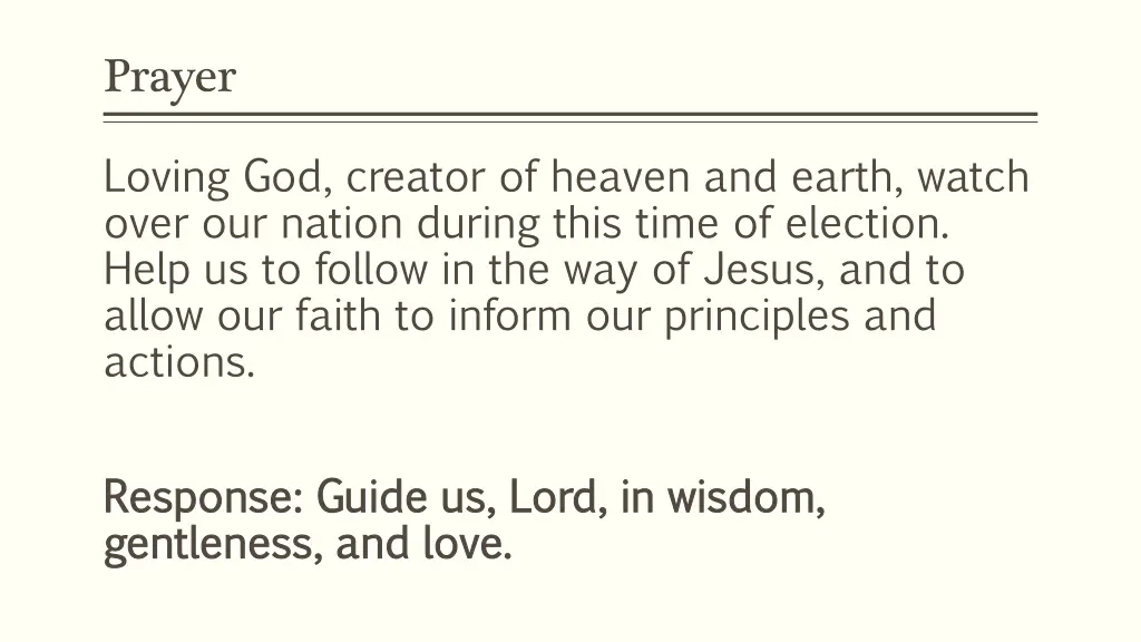 prayer