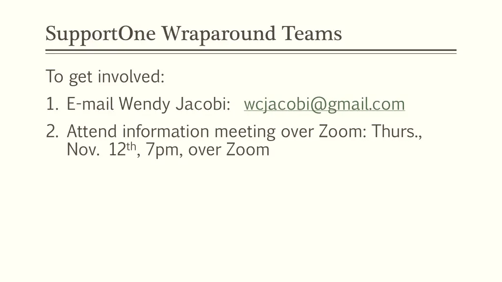 supportone wraparound teams 2