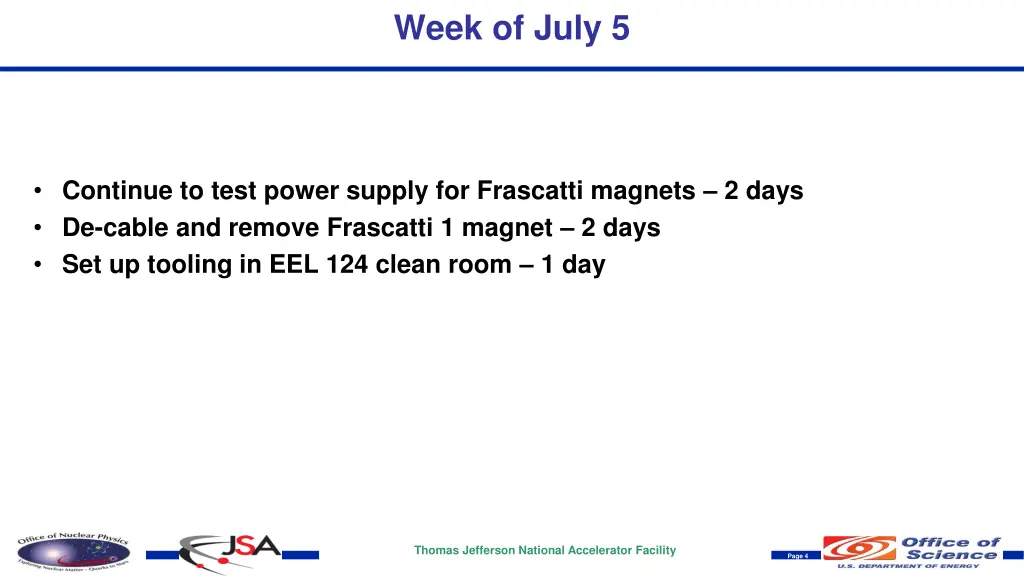 week of july 5