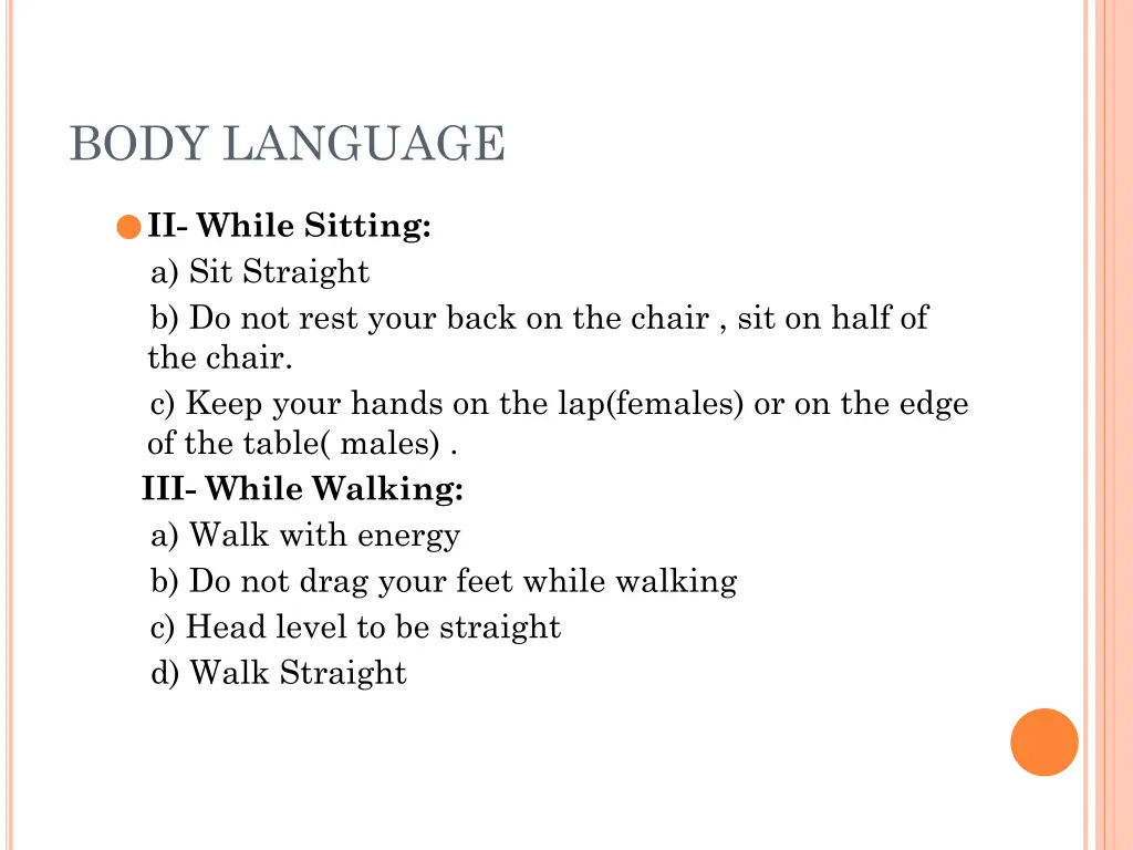 body language 1