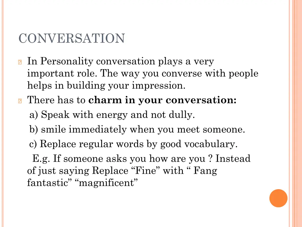 conversation