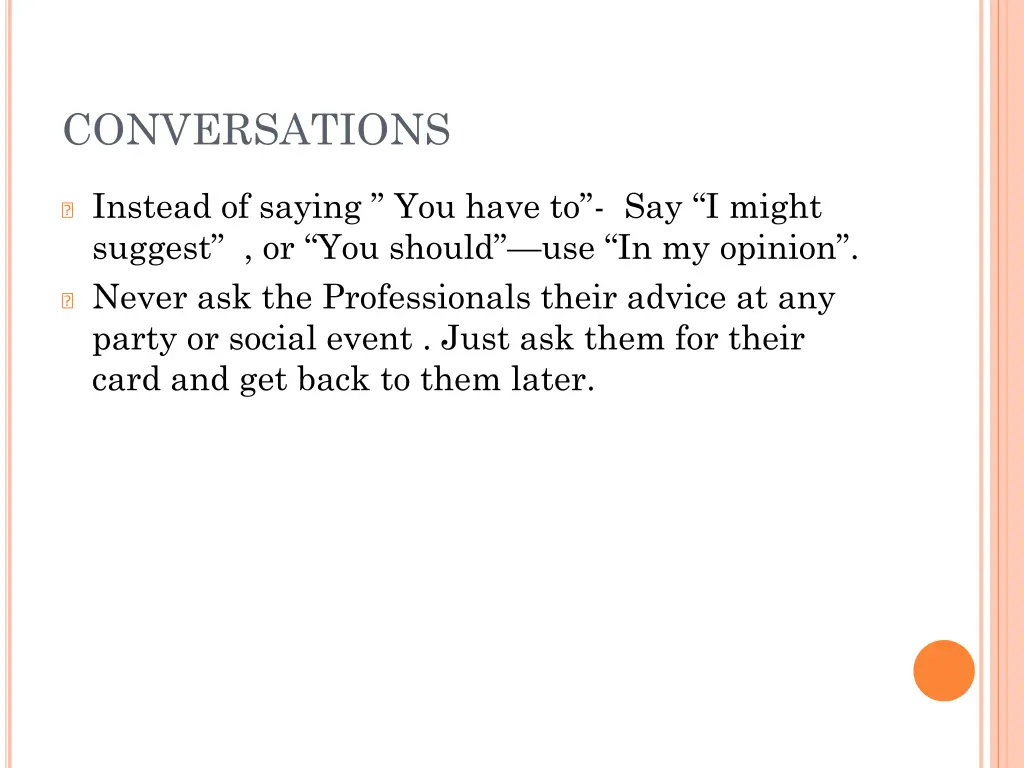 conversations 1