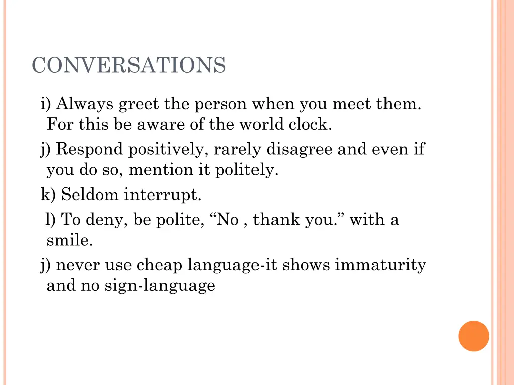 conversations