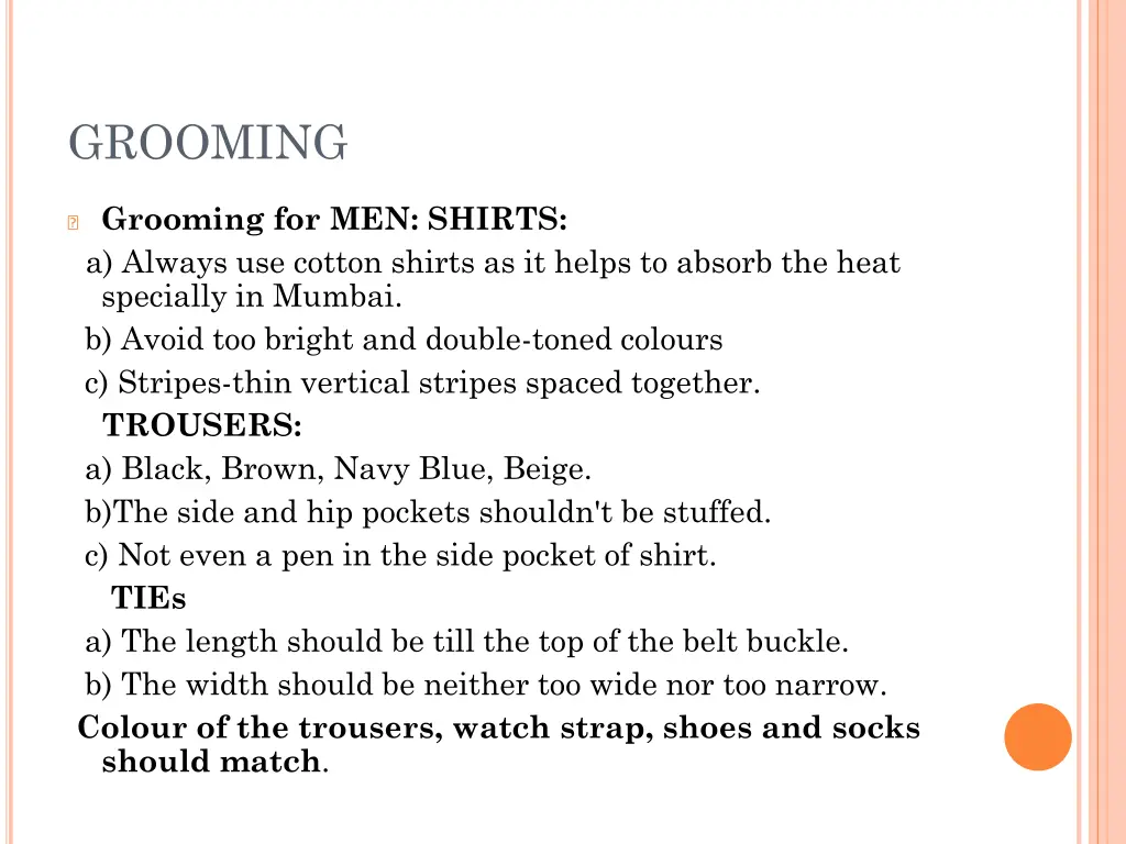 grooming 1