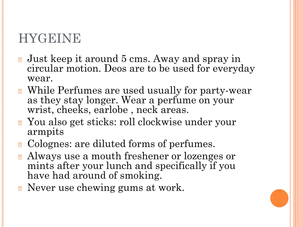 hygeine 1