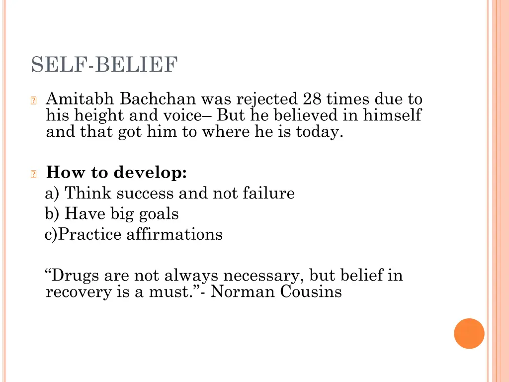 self belief 1