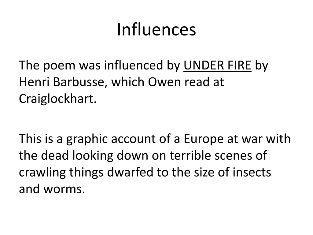 influences