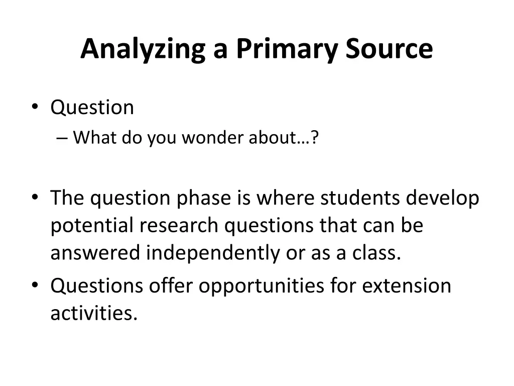 analyzing a primary source 1