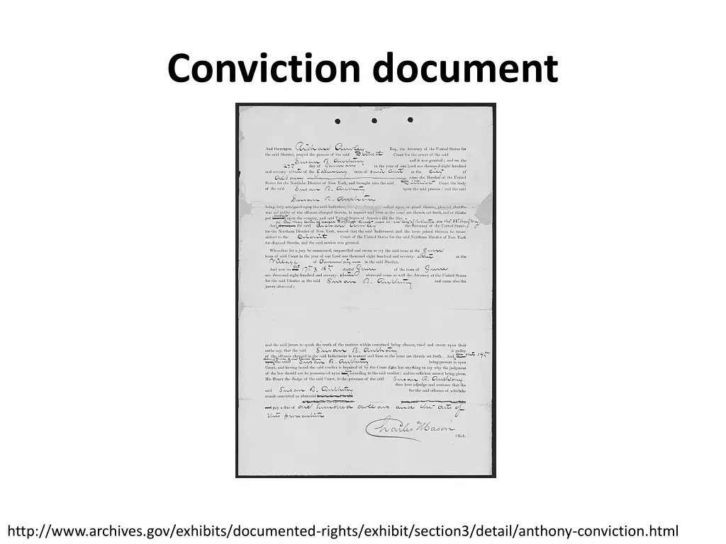 conviction document
