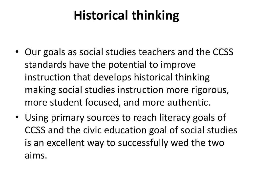 historical thinking