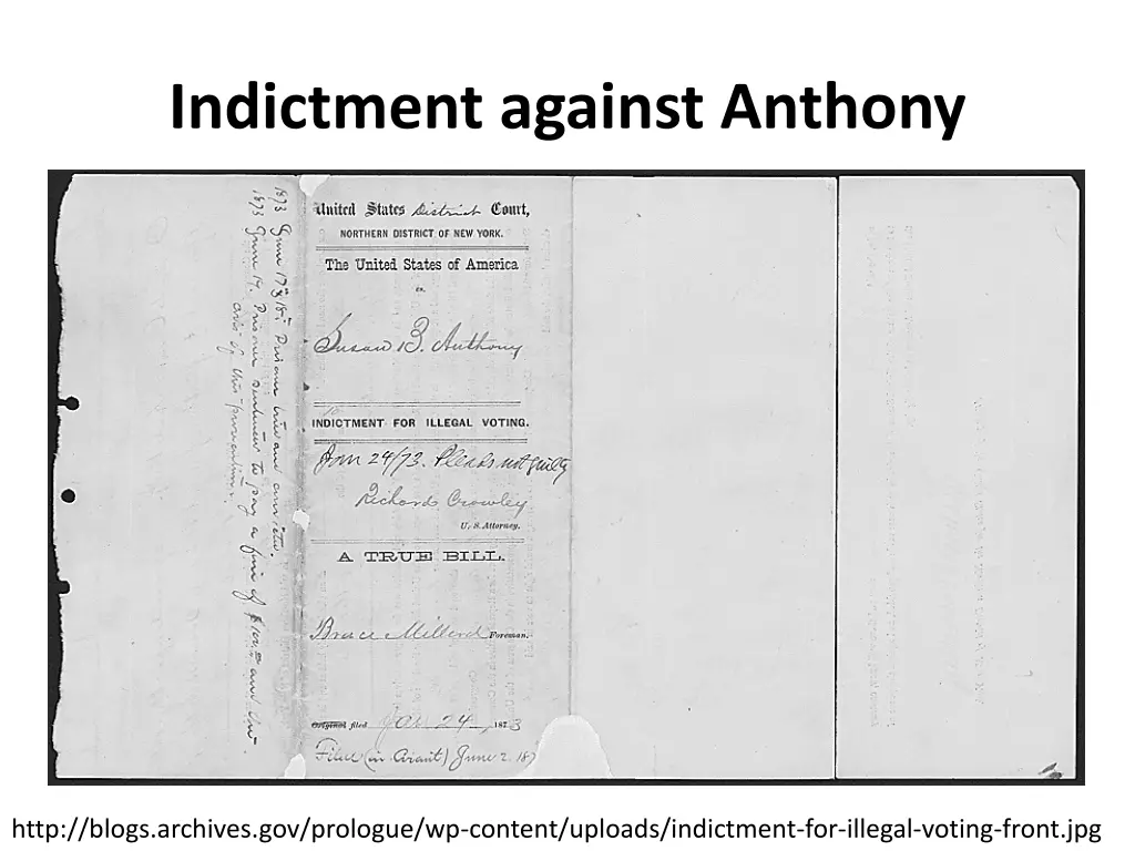 indictment against anthony