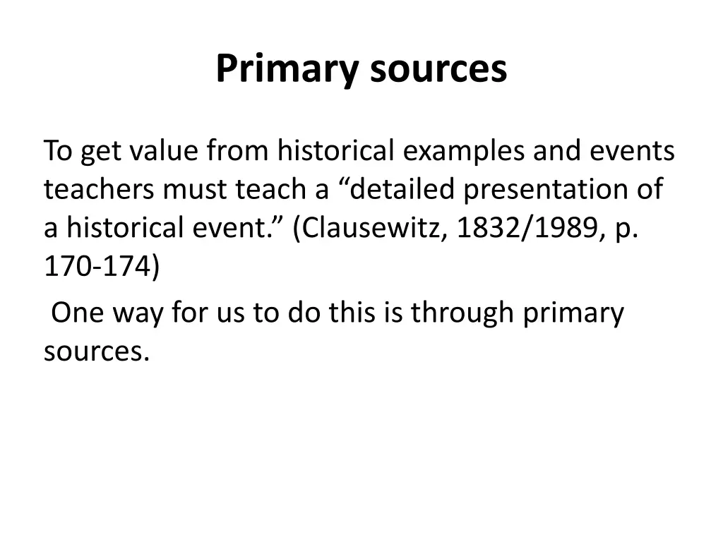 primary sources