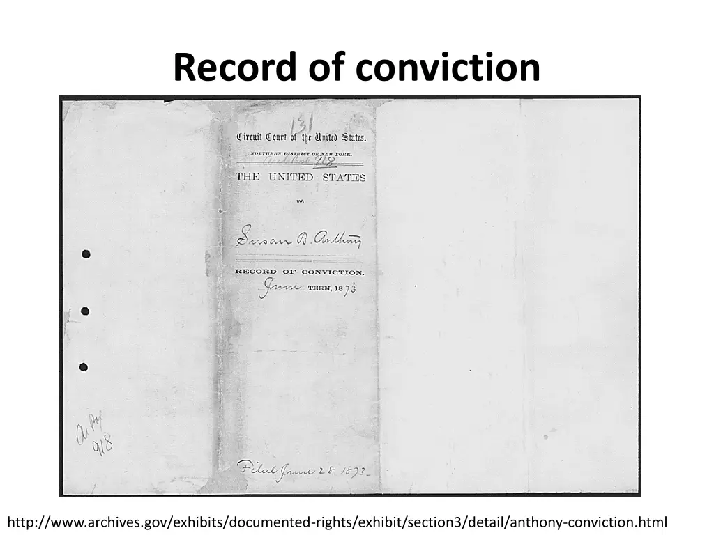 record of conviction