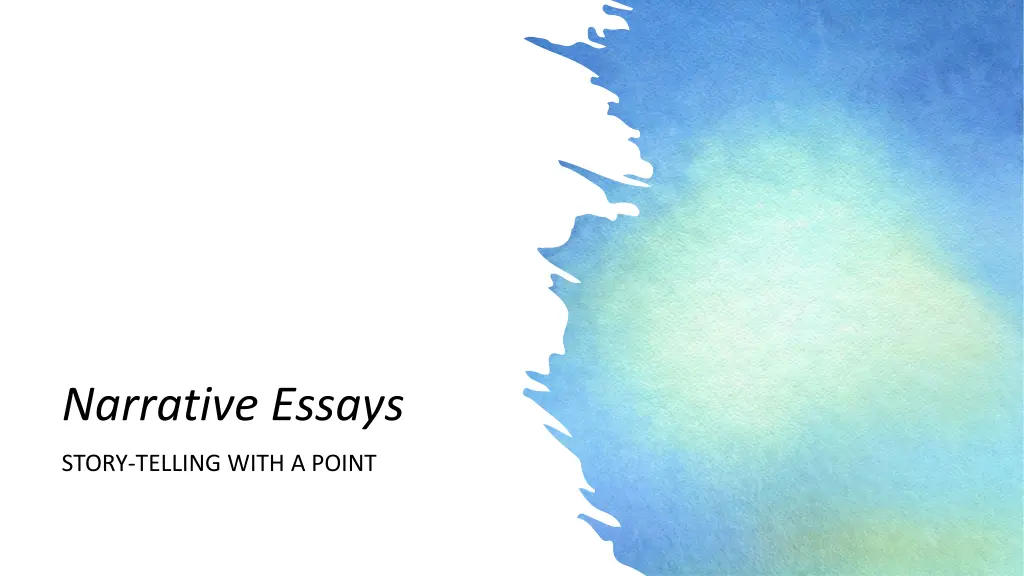 narrative essays