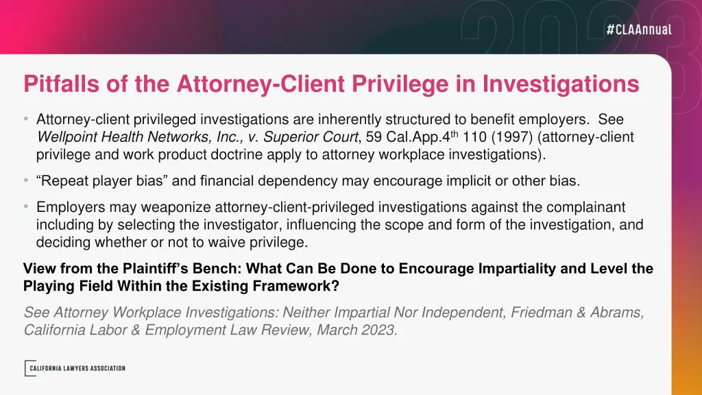 pitfalls of the attorney client privilege