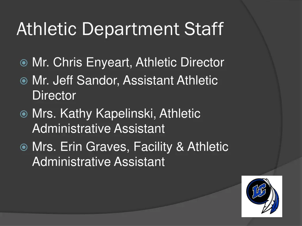 athletic department staff