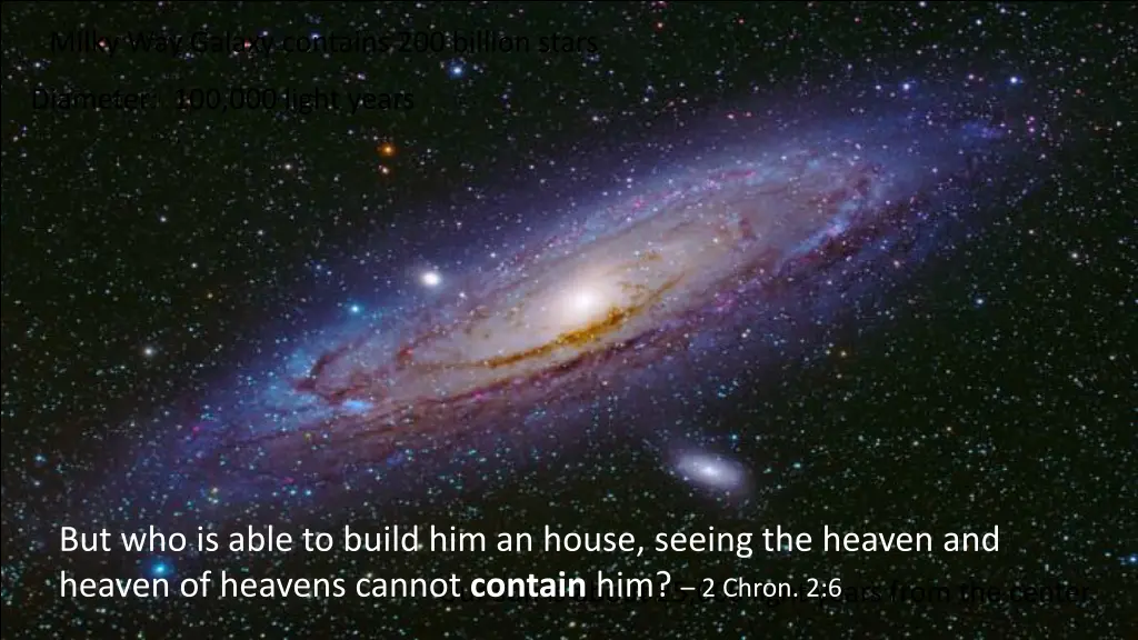 milky way galaxy contains 200 billion stars