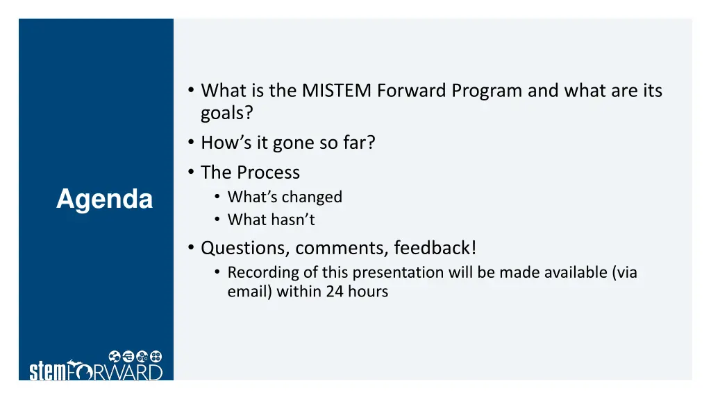 what is the mistem forward program and what