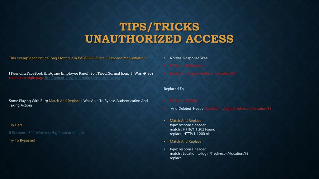 tips tricks unauthorized access