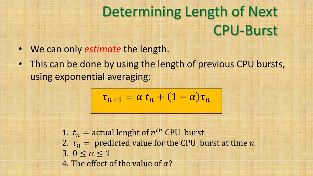 determining length of next