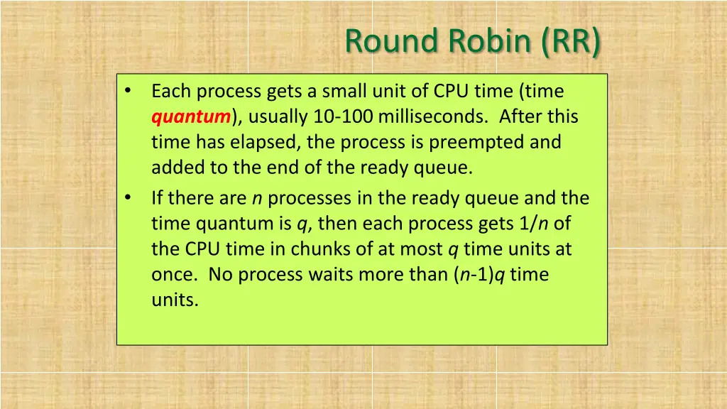 round robin rr