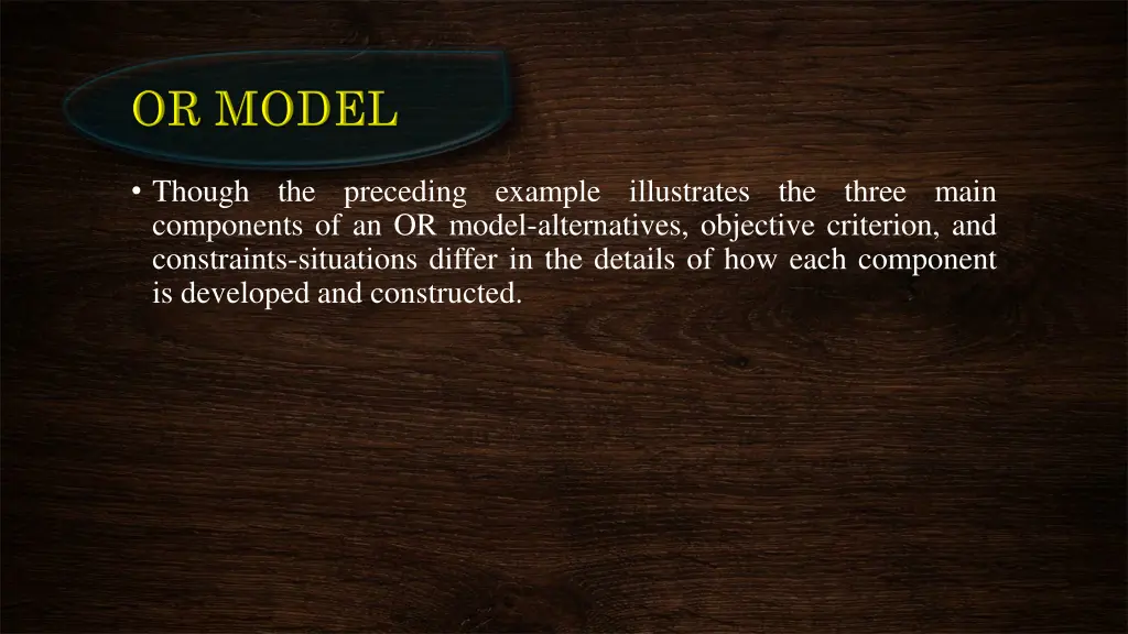 though the preceding example illustrates