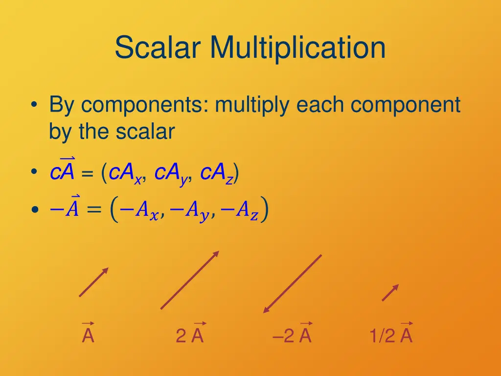 scalar multiplication 1