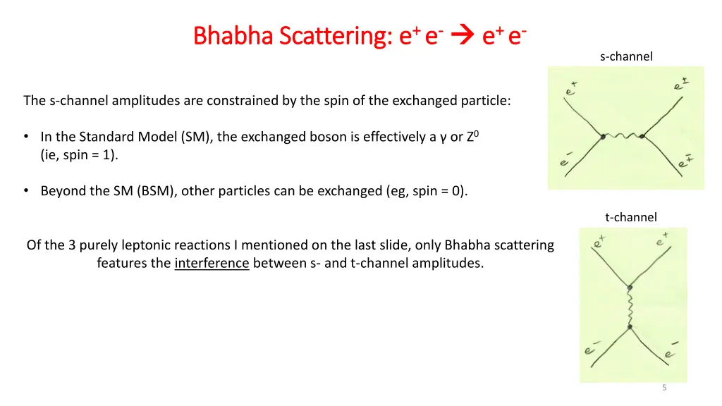 bhabha bhabha scattering e scattering e e e