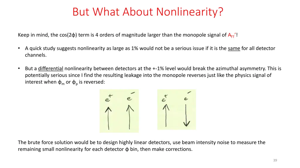 but what about nonlinearity