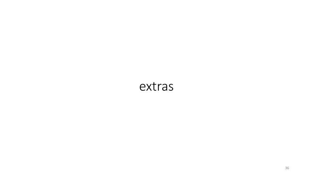 extras