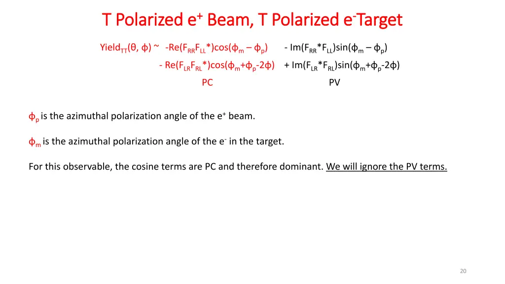 t polarized e t polarized e beam t polarized