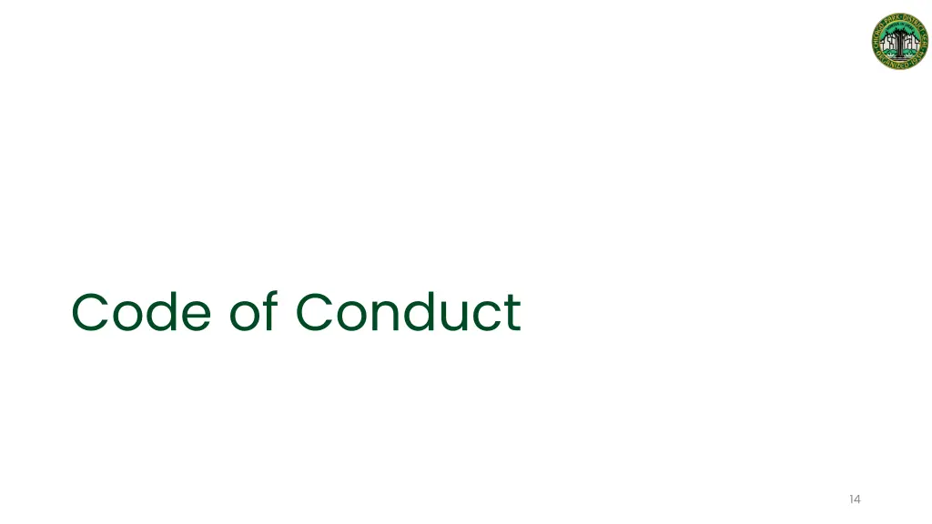 code of conduct