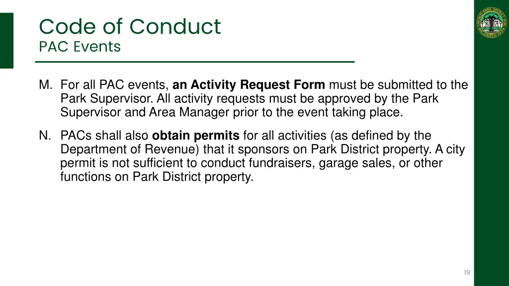 code of conduct pac events