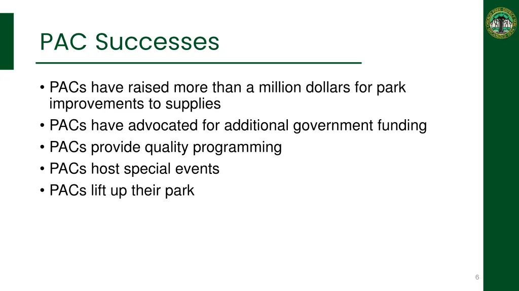 pac successes