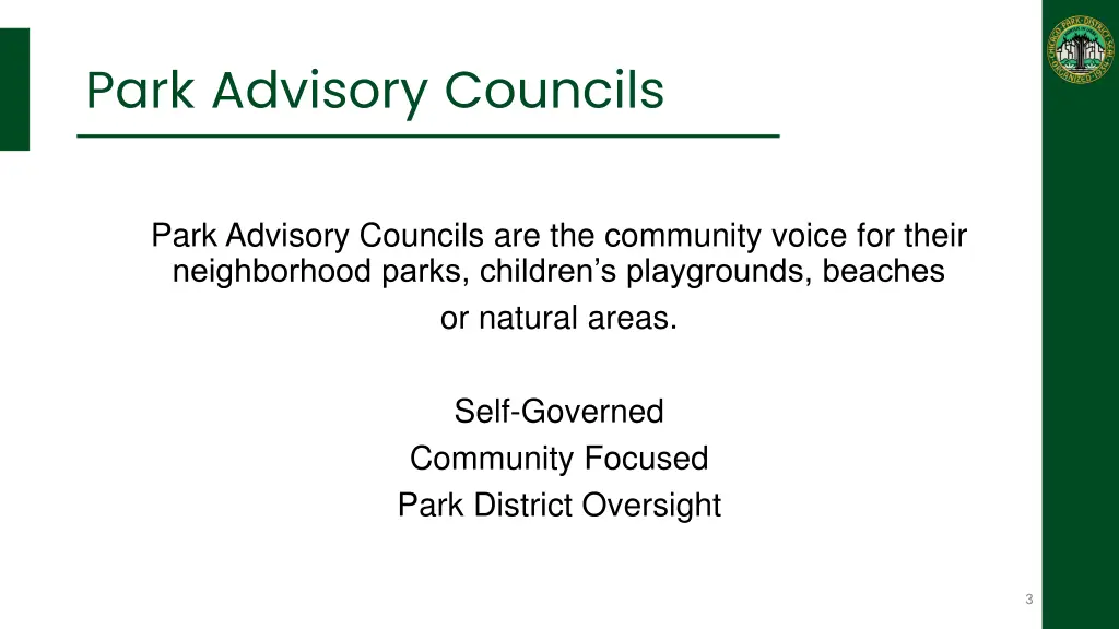 park advisory councils