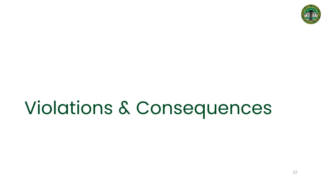 violations consequences