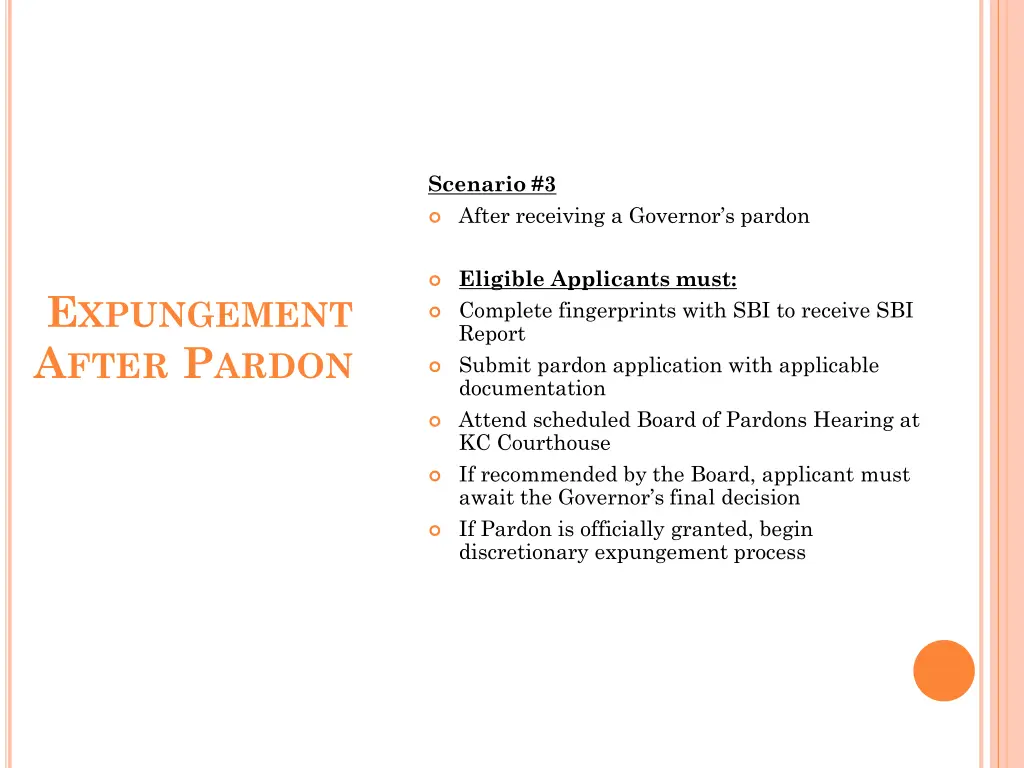 scenario 3 after receiving a governor s pardon